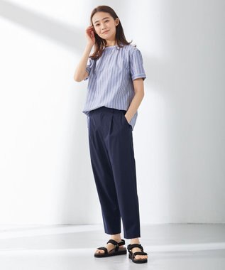 洗える】BEZ 空羽ストライプ スタンドカラー ブラウス / J.PRESS LADIES L | ファッション通販  【公式通販】オンワード・クローゼット