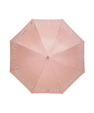 MOONBAT 【 遮光率100％/遮熱/UV】PAUL&JOE ACCESSOIRES(ポール&ジョー) 晴雨兼用日傘  Lovely daisy  クリザンテーム ヌネット 長傘 竹手元 ピーチ