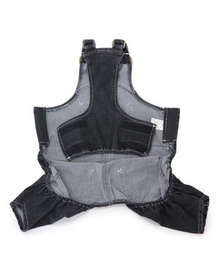 PET PARADISE Lee デニム オーバーオール 《ブラック》 小型犬 ブラック