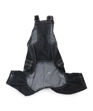 PET PARADISE Lee デニム オーバーオール 《ブラック》 小型犬 ブラック