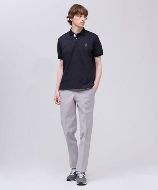 J.PRESS MEN 【ストレッチ】オックスガーメントダイ ステムテーパード パンツ ライトグレー系