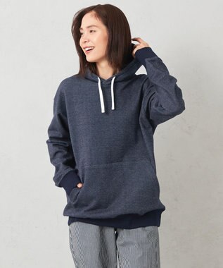 JOSEPH ABBOUD MOUNTAIN 【SPACE／UNISEX】オーガニックコットン使用 ヴィンテージインレー パーカー ネイビー系