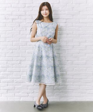 TOCCA 【キャンセル分販売！】【00サイズあり・洗える・消臭】FLORAL MELODY ドレス ブルー系