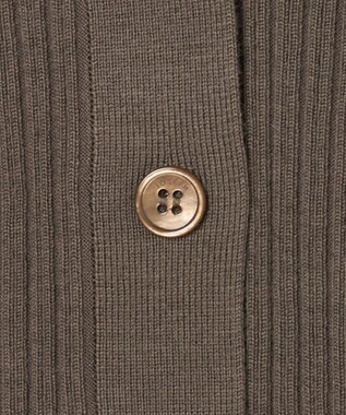 JOSEPH 【洗える】メリノリブ　カーディガン Mushroom