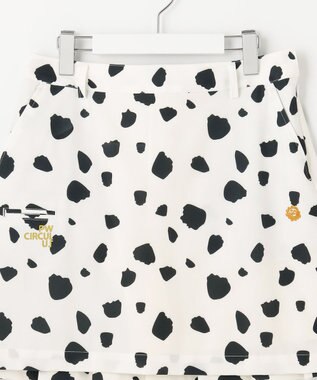 PW CIRCULUS 【WOMEN】【ストレッチ/撥水】インナー付き バックプリーツ スカート ダルメシアン