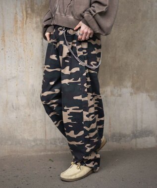 WEGO チェーン付きバルーンパンツ 柄1