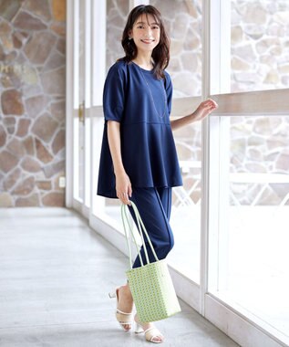 Tiaclasse メルカドウーヴンバッグ ミント