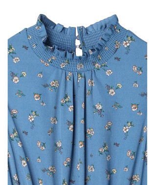 Green Parks ・ＥＬＥＮＣＡＲＥ　ＤＵＥ　フラワーｐｔティアードワンピ Blue