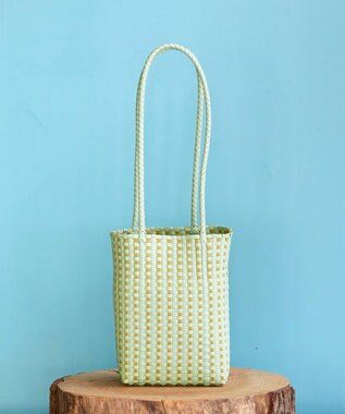 Tiaclasse メルカドウーヴンバッグ ミント