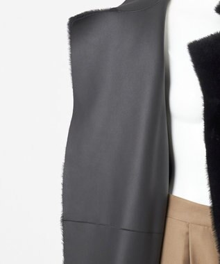 23区 【エステータ】ムートン コート ブラック系