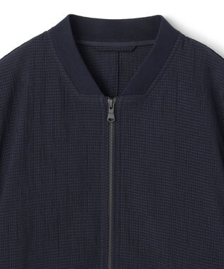 JOSEPH HOMME ＜新色追加＞新素材【通気性/ストレッチ】トリコサッカーストレッチ 　ジップアップブルゾン ネイビー系