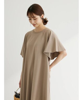 Green Parks ・ＳＵＧＡＲ　ＳＰＯＯＮ　カットアシメヘムワンピース Gray Beige