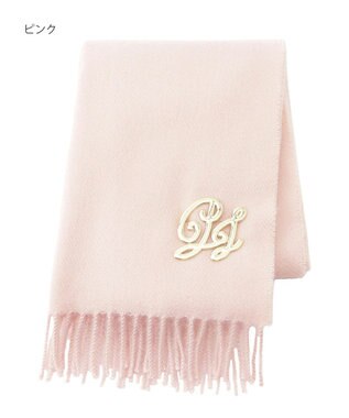 MOONBAT PAUL & JOE ACCESSOIRES ”PJ”ロゴブローチ付きムースタッチマフラー（パッケージ入り）