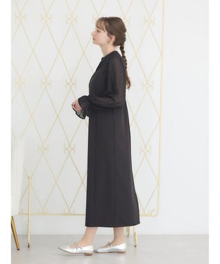 earth music&ecology シアードットドッキングワンピース Black