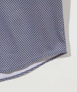 JOSEPH ABBOUD 【ストレッチ・イージーケア】コンパクトジャージープリントシャツ ネイビー系4