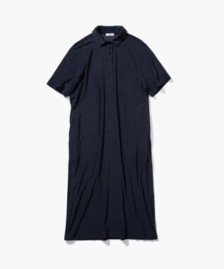 ATON MICRO COTTON PILE | ポロドレス NAVY
