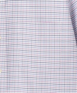 J.PRESS MEN 【WEB・一部店舗限定】オックスフォードトリプルカラーチェック 半袖シャツ/B.D ピンク系3