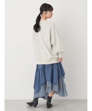 earth music&ecology イレヘムティアードスカート Blue