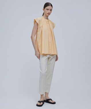 BEIGE， LUCILLE / バンドカラーブラウス L.Orange