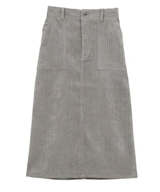 AMERICAN HOLIC コーデュロイベイカータイトスカート Gray