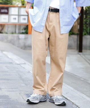 WEGO 【ユニセックス着用ITEM/手洗い可】バギーパンツ ベージュ