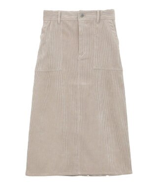 AMERICAN HOLIC コーデュロイベイカータイトスカート Gray Beige