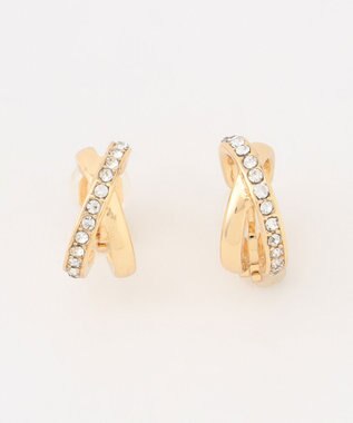 ANY SIS ストーンリング イヤリング ライトゴールド