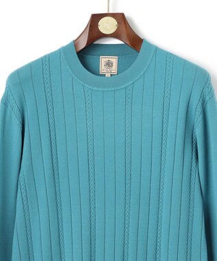 J.PRESS MEN 【ストレッチ性 / イージーケア】【FLEX YARN】クルーネックニット スカイブルー系