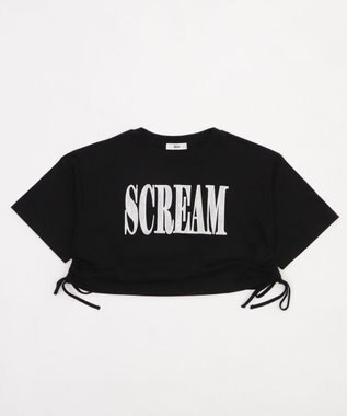 WEGO ロゴレースドロストショートT ブラック