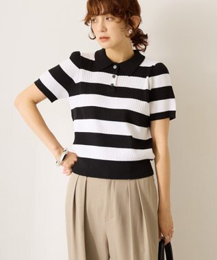 AMERICAN HOLIC アソートニットポロシャツ Border