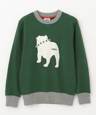 J.PRESS KIDS 【110-130cm】バックブル トレーナー グリーン系