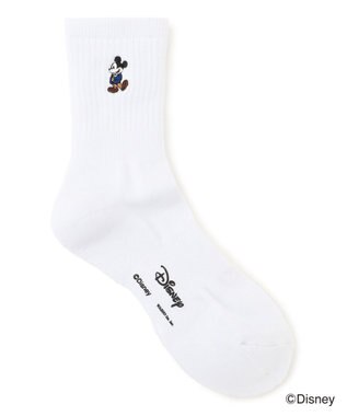 J.PRESS MEN 【DISNEY COLLECTION】ワンポイント ソックス / ミッキーマウス ホワイト系