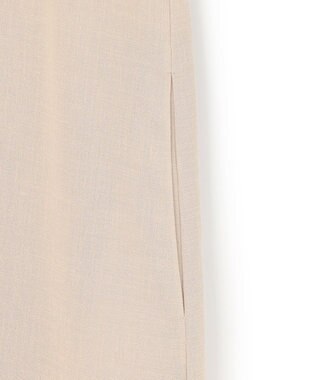 ICB L 【先行予約】 ドライアセテートスラブ フレンチスリーブワンピース サンドベージュ