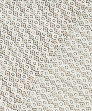 23区 L 【洗える】ヴィンテージ プリント ボウタイ ブラウス ベージュプリント