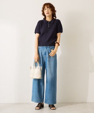 AMERICAN HOLIC アソートニットポロシャツ Navy