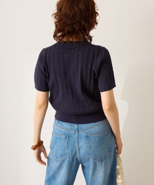 AMERICAN HOLIC アソートニットポロシャツ Navy
