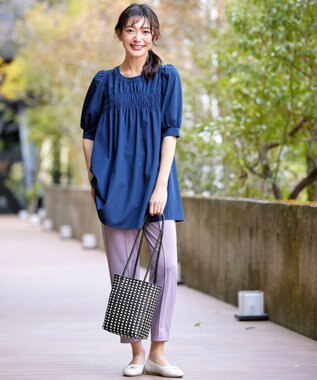 Tiaclasse メルカドウーヴンバッグ ブラック