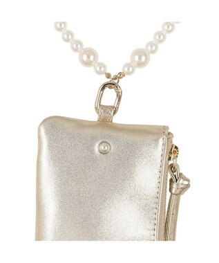 UNBILLION ペルケ perche / パール調ストラップ・マルチケース ゴールド