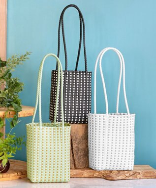 Tiaclasse メルカドウーヴンバッグ ミント