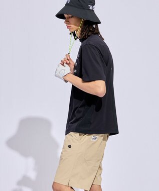 PW CIRCULUS 【MEN】メッシュコンビ モックネック ゴルフ ブラック系