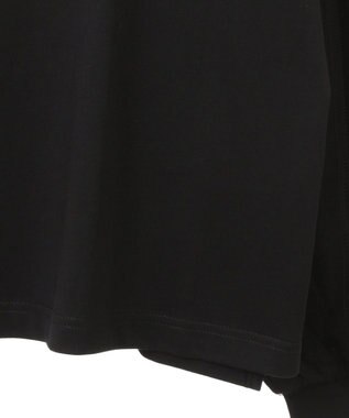 Green Parks 袖チュールドッキングプルオーバー Black