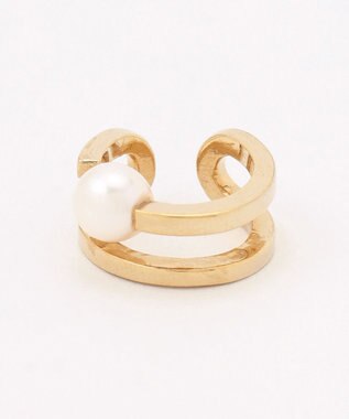 23区 アコヤパール イヤーカフ ゴールド系