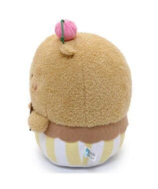 Mother garden しろたん らっこいぬ カップケーキ マスコット 20cm お座りぬいぐるみ 茶系