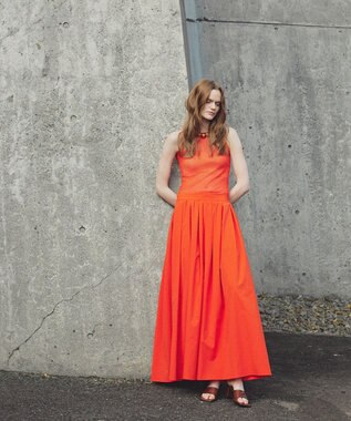 uncrave クールタッチカラータイプライター フレアスカート