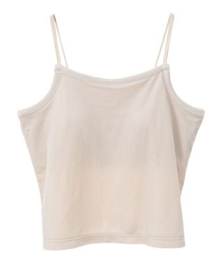 AMERICAN HOLIC カップ付き ベロアショートキャミソール Ecru