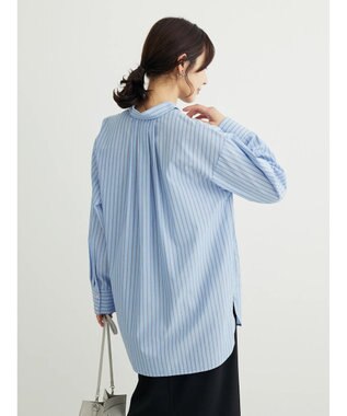 Green Parks 胸元ポケットイージーケアストライプシャツ Multi