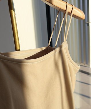 AMERICAN HOLIC カップ付き ベロアショートキャミソール Ecru