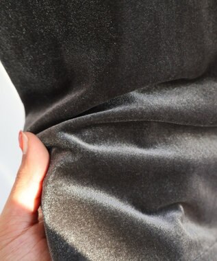 AMERICAN HOLIC カップ付き ベロアショートキャミソール Charcoal Gray