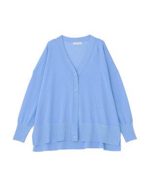 Green Parks ここちニットＶネックカーディガン Blue