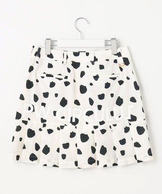 PW CIRCULUS 【WOMEN】【ストレッチ/撥水】インナー付き バックプリーツ スカート ダルメシアン